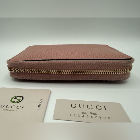 AB COND Gucci Interlocking G zip-around wallet - light pink leather + FREE COA! - Picture 10 of 10